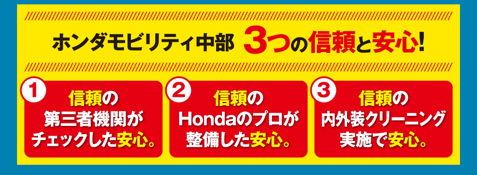 Honda���r���e�B���� 3�̐M���ƈ��S�I