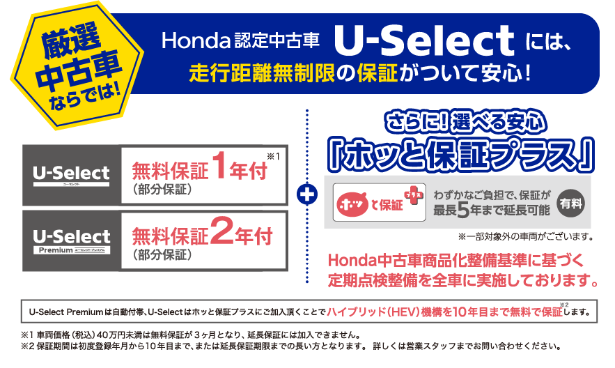 HondaF蒆Î U-Selectɂ́As̕ۏ؂ĈSI