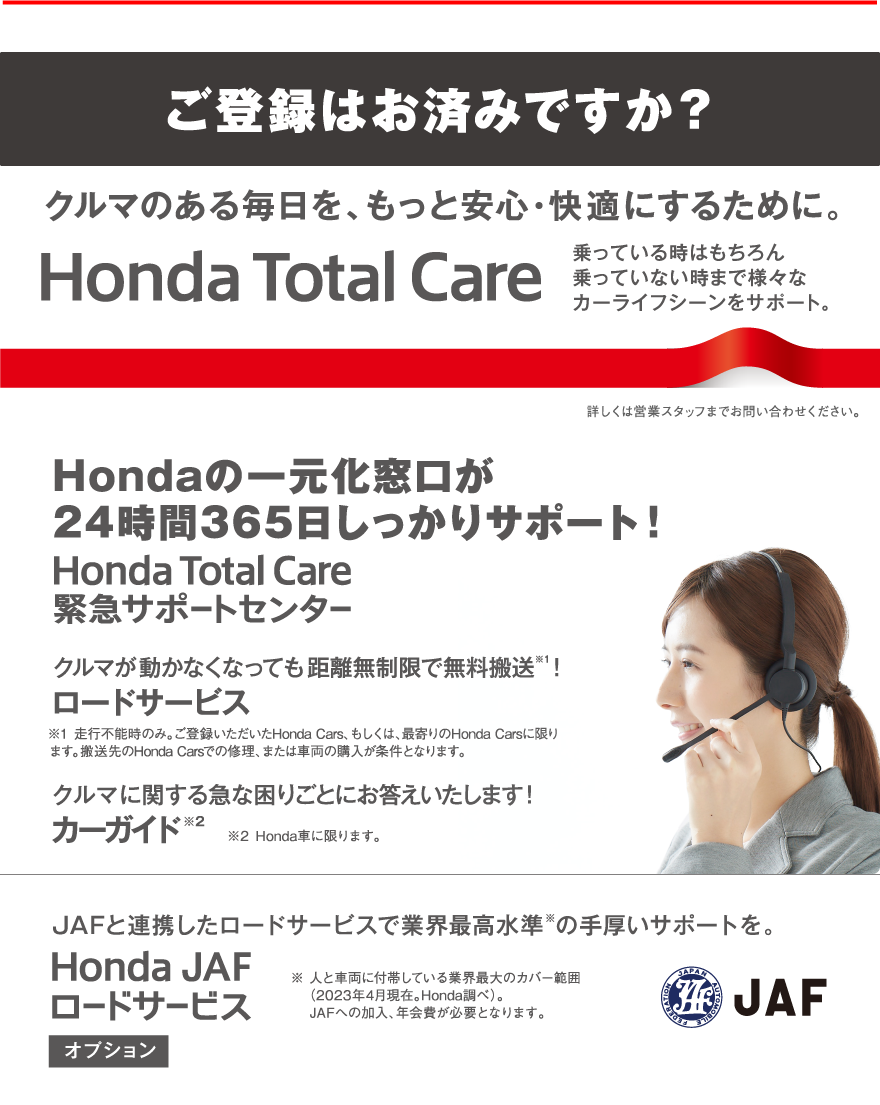 o^͂ς݂łHHonda Total Care