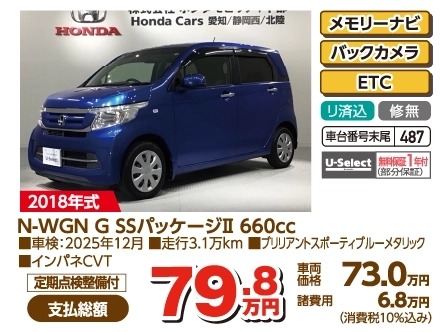 N-WGN G SSpbP[WU 660cc